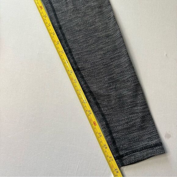 Lululemon Knit Herringbone Wunder Under full length black gray Leggings 6 - Picture 8 of 11